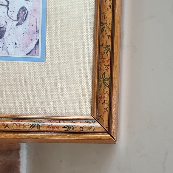 1969 Vintage Spring Flowers Original Frame Excellent Condition Norman Rockwell - Picture 3 of 7